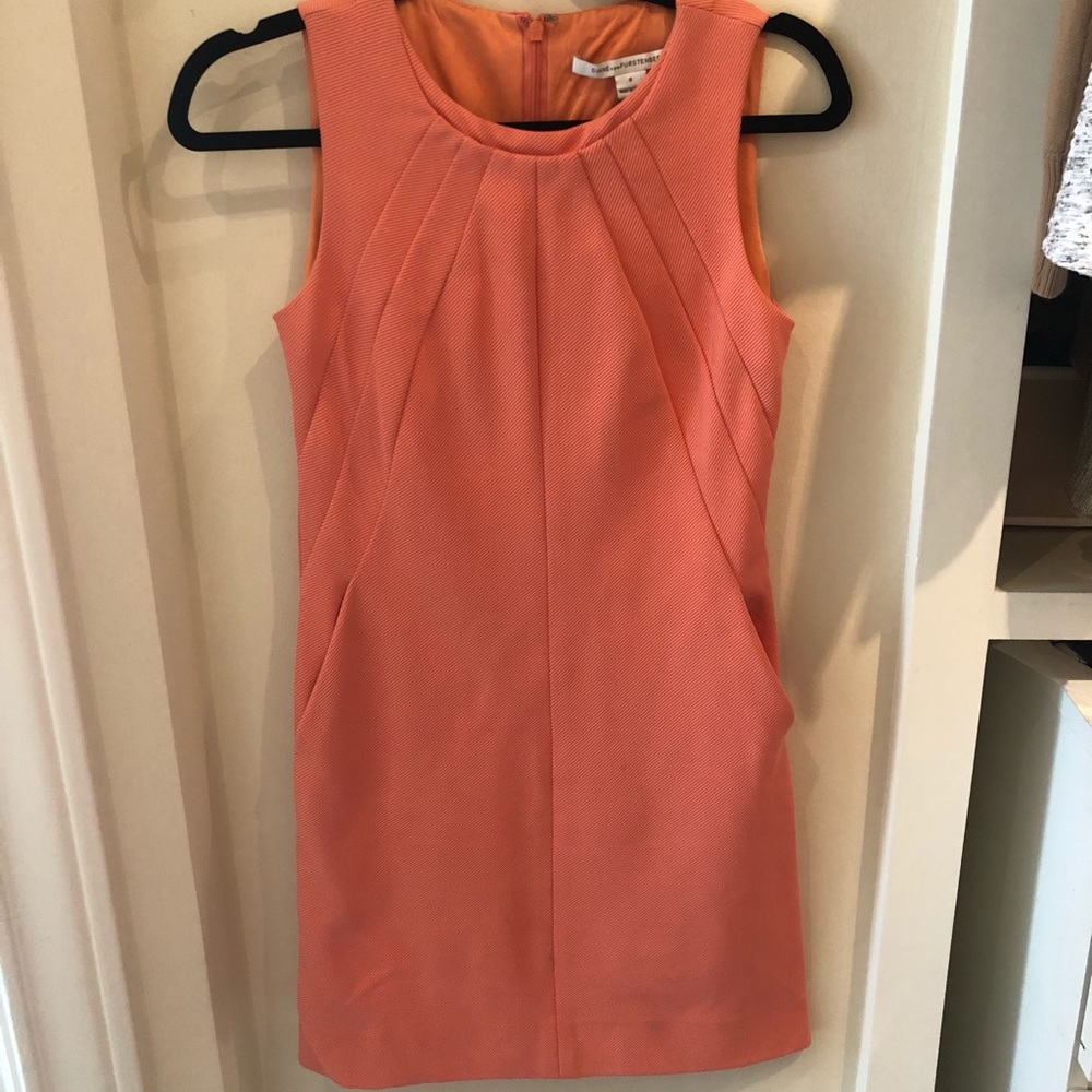 Diane Von Furstenberg Coral Shift Dress